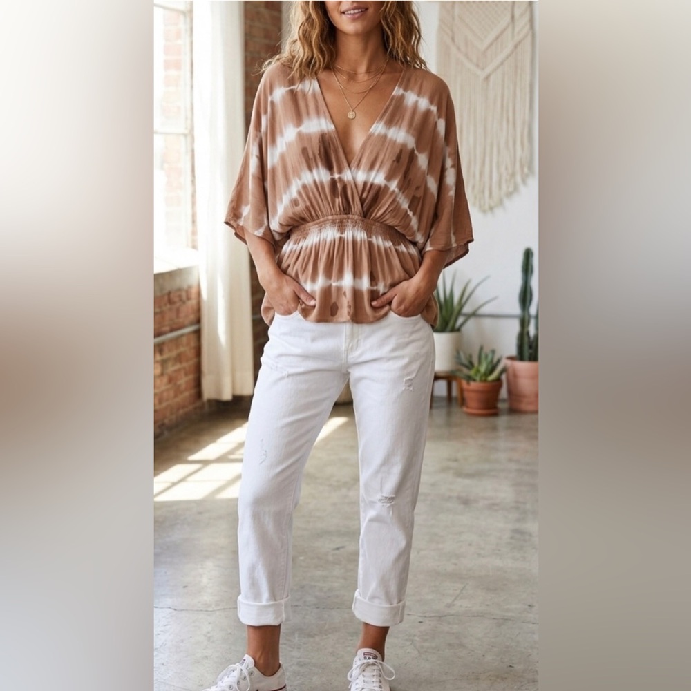 Mustard seed boho blouse
